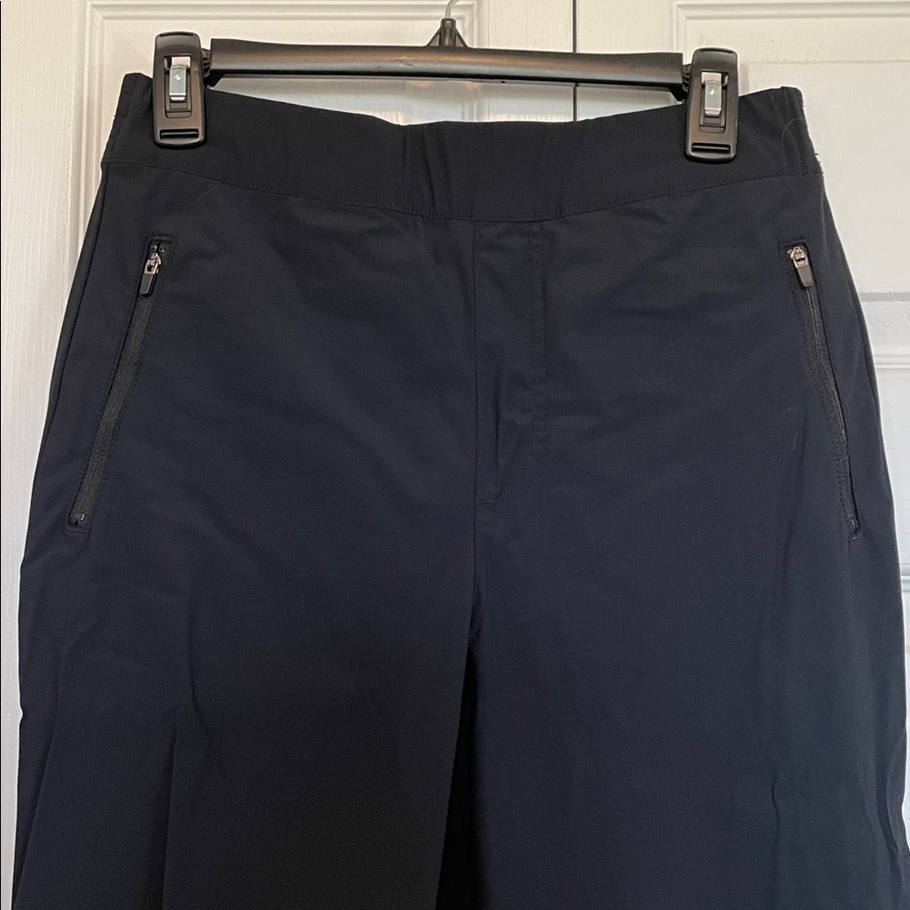 Tommy Bahama M Black Active Athletic ankle pants front/back pockets spandex